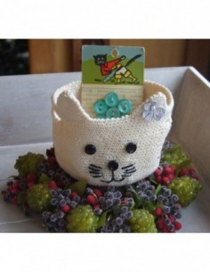 Semi-Kit Panier Chat Crochet