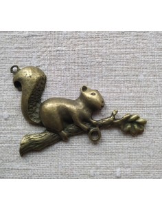 Écureuil en Métal couleur Bronze