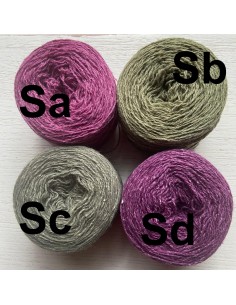 Laine et Soie : 70% Mérinos...