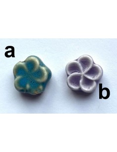 Perles fleurs en céramique